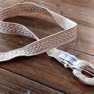 Collezione Beige Braided Belt